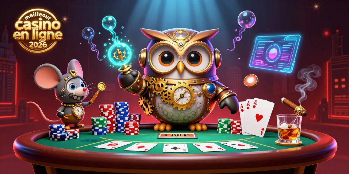 Jouez au meilleur casino en ligne 2026 avec nos personnages steampunk dans un monde de poker vibrant.