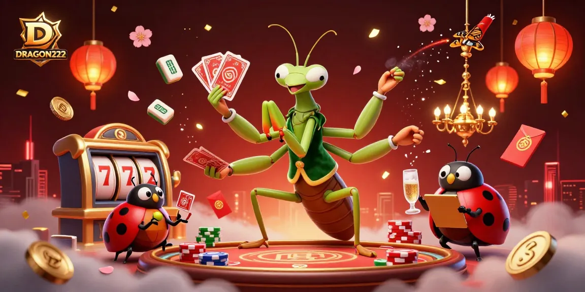 Engage with DRAGON222’s thrilling online casino experience featuring vibrant slot elements and dynamic character action.