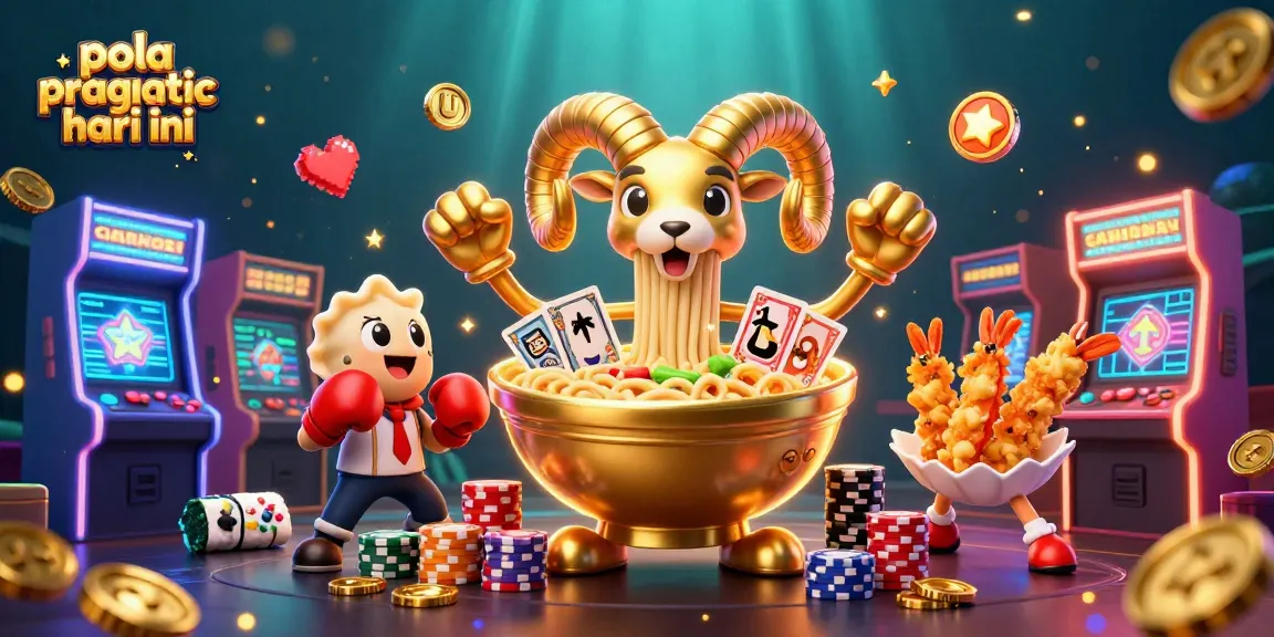 Engaging illustration of pola pragmatic hari ini with vibrant characters and glowing gaming elements.